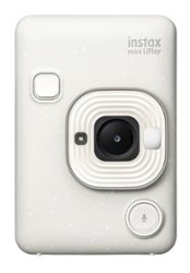 Fujifilm - INSTAX MINI LIPLAY Hybrid Instant Camera - Misty White - Front_Zoom