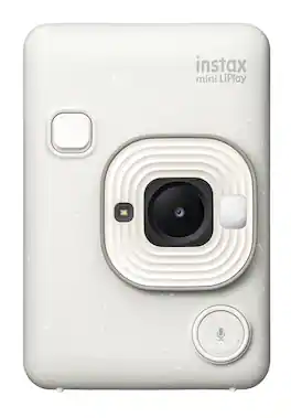 Fujifilm - instax mini LiPlay Hybrid Instant Camera - Misty White