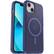 Angle. OtterBox - Symmetry Series+ for MagSafe Soft Shell for Apple iPhone 13 - Feelin Blue.