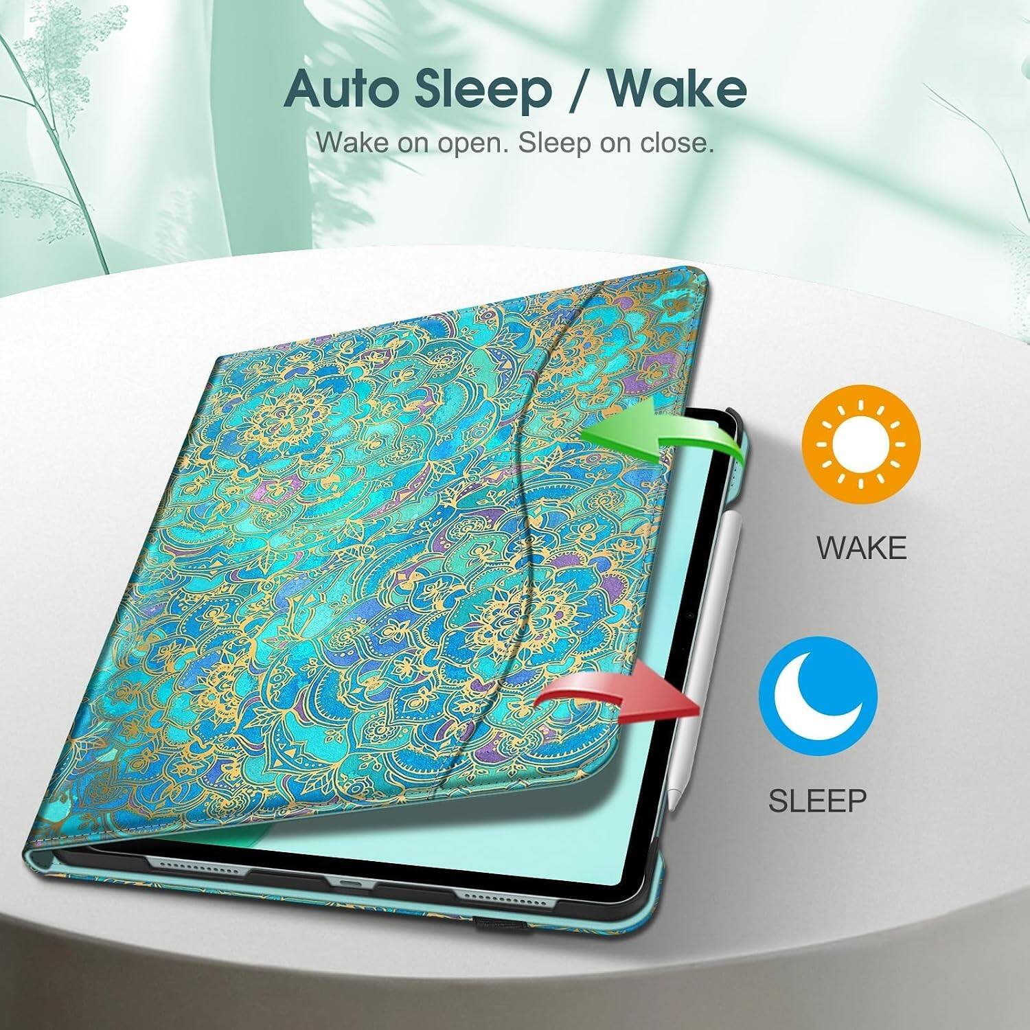 Auto Sleep / Wake  
Wake on open. Sleep on close.  

WAKE  
SLEEP