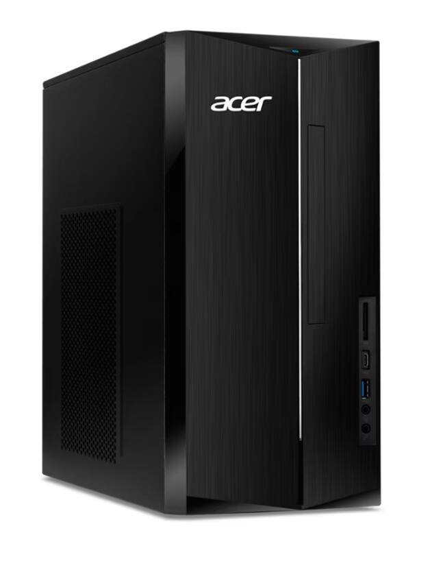 Alt View 2. Acer - Acer Aspire Desktop (i5-14400, 16GB, 512GB SSD, UHD, Win 11 Pro ) - Black.