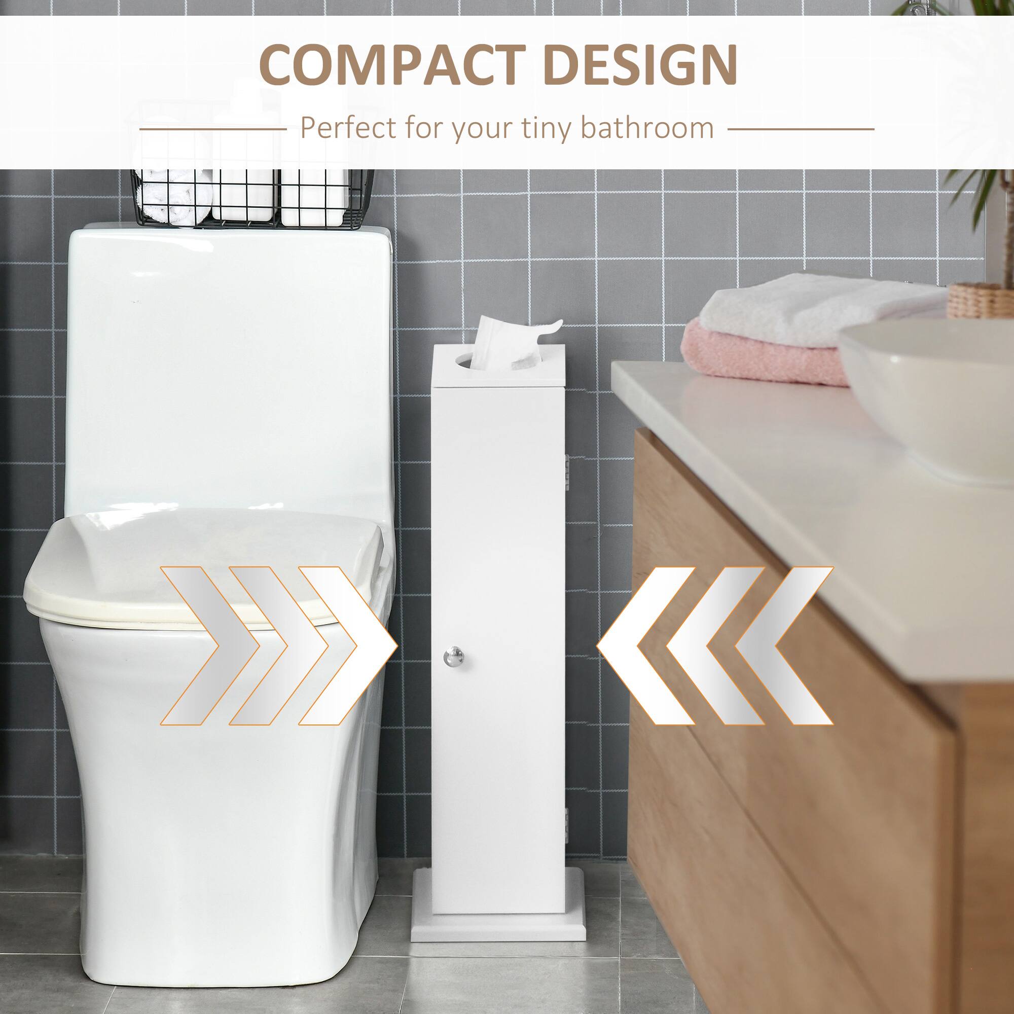 COMPACT DESIGN
Perfect for your tiny bathroom
