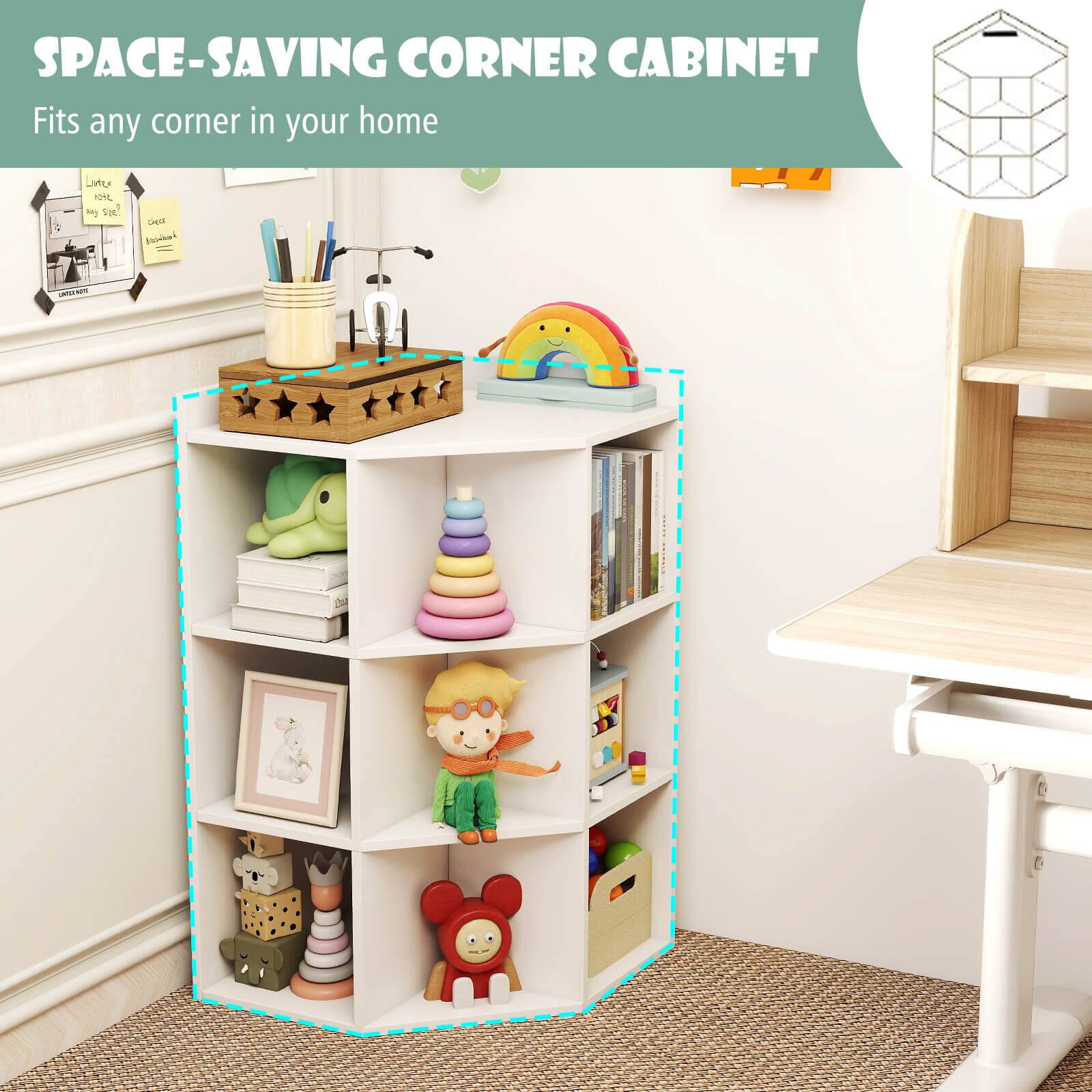 SPACE-SAVING CORNER CABINET  
Fits any corner in your home  
wher 104L Roly Size.  
20g(47 peace