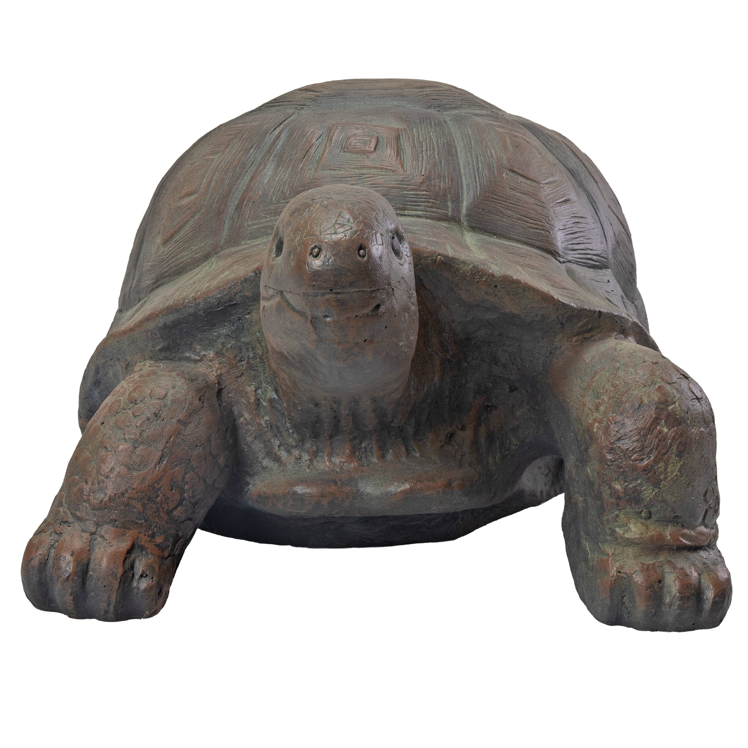 Alt View 6. Sunnydaze - Talia the Tortoise Indoor/Outdoor Garden Statue - 12 in - Light Brown.