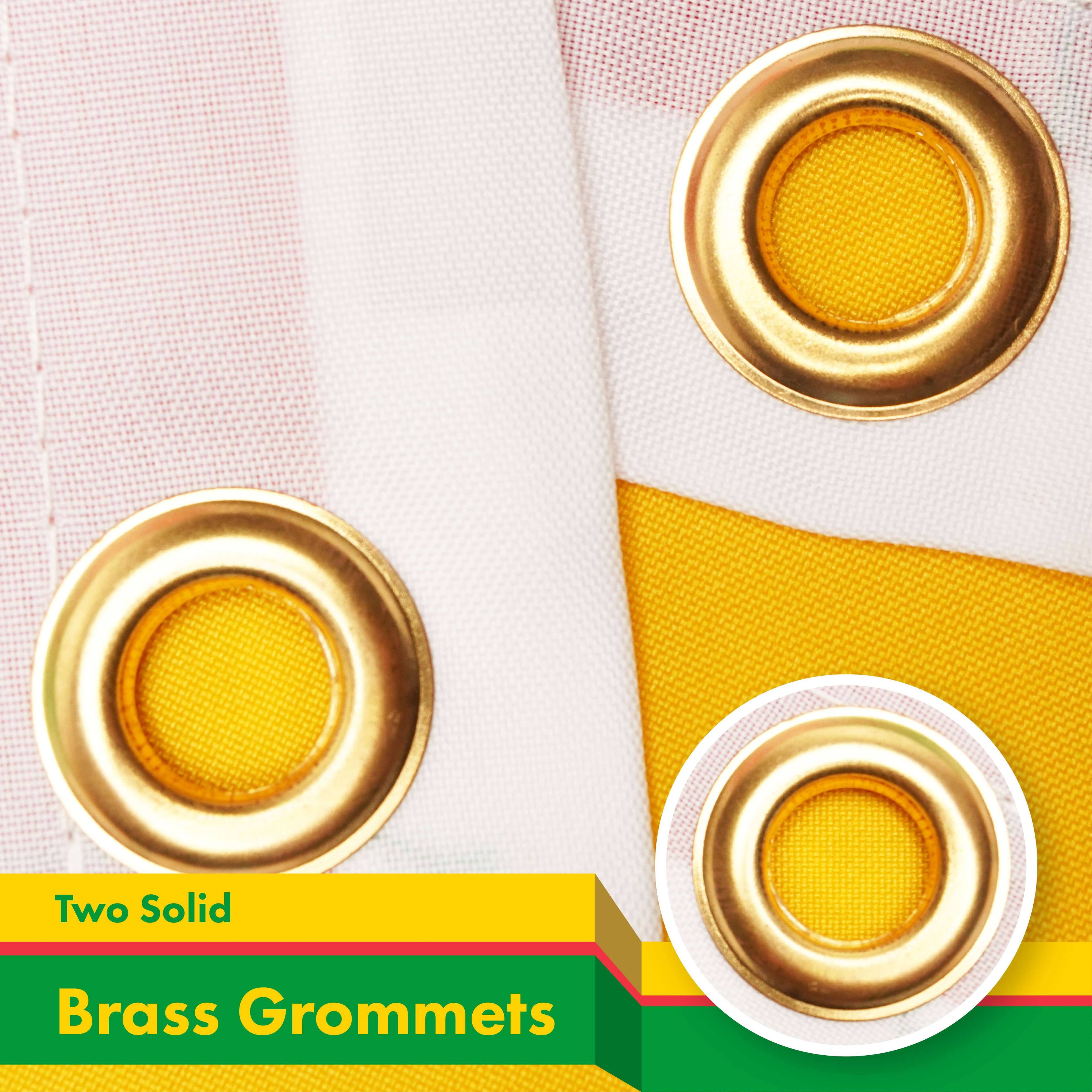 Two Solid Brass Grommets