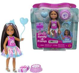 Mattel - Barbie Club Chelsea Birthday-Themed Small Doll with Party Accessories, Brunette - COLLECTIBLES - Multicolor
