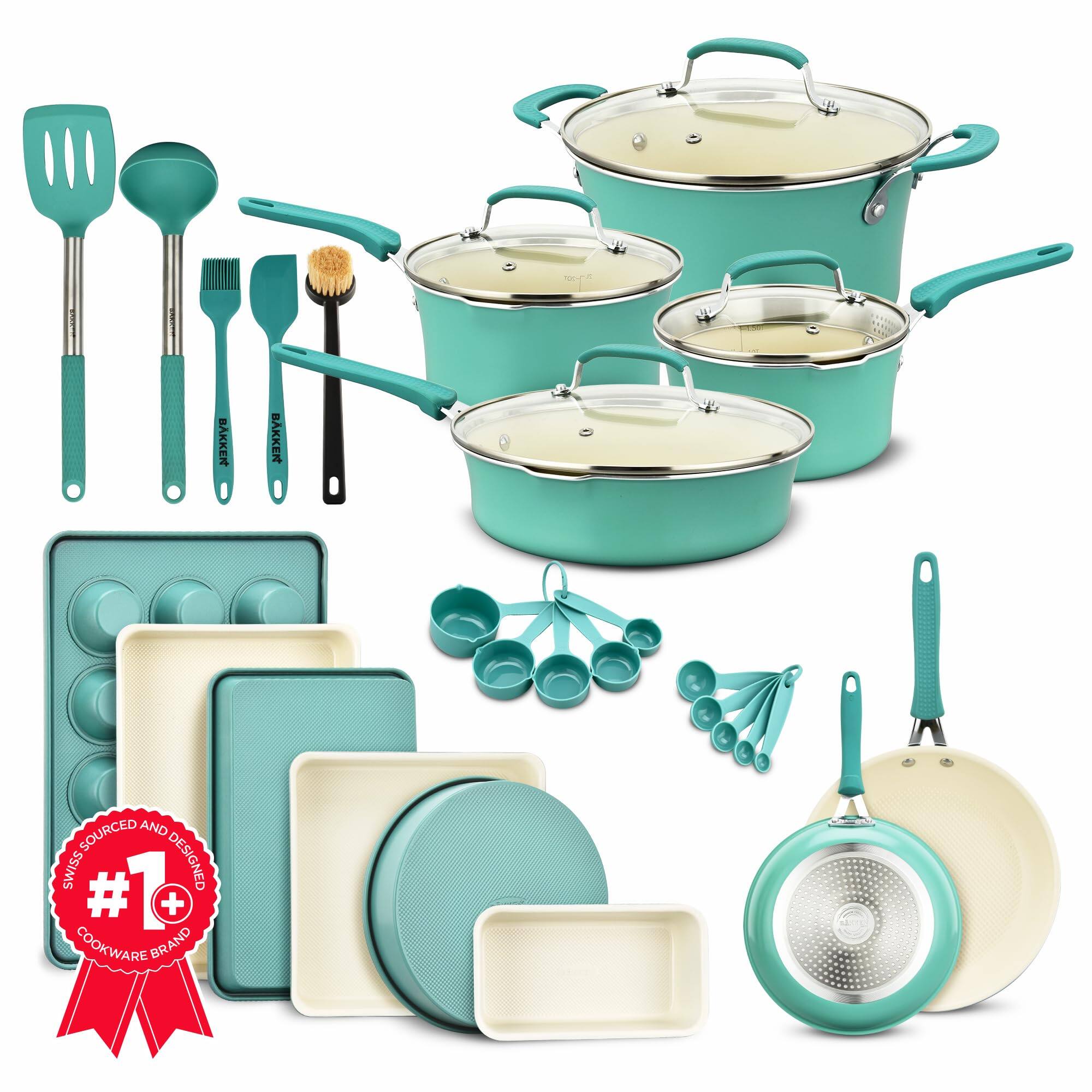 BAKKER BAKKER SOURCED AND DESIGNED SWISS #1 COOKWARE BRAND