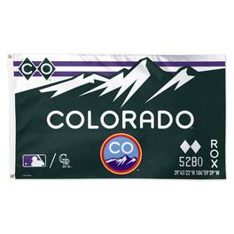 WinCraft - Colorado Rockies 3' x 5' Single-Sided City Connect Deluxe Flag - Multicolor