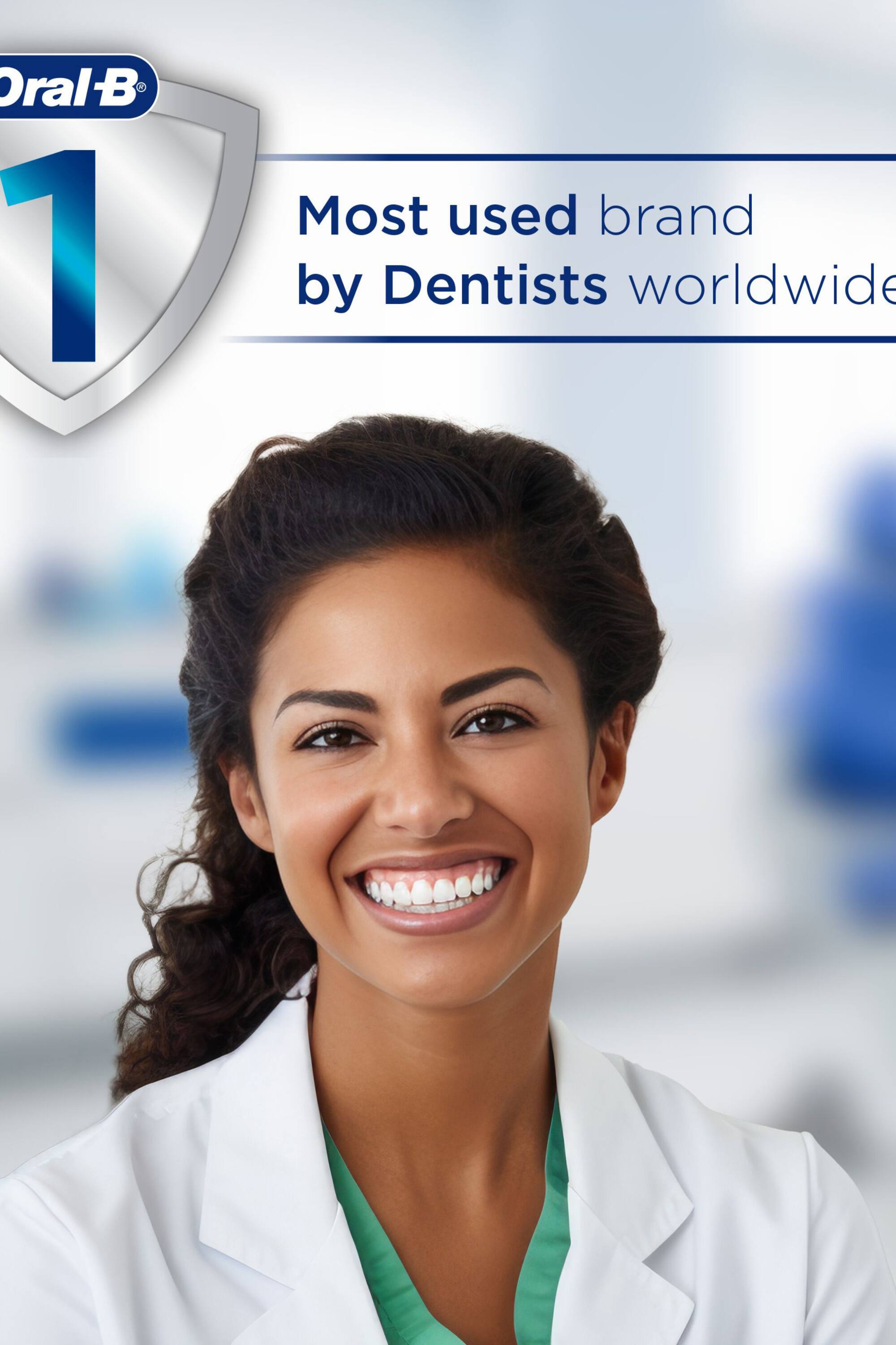 Oral-B  
1  
Most used brand by Dentists worldwide