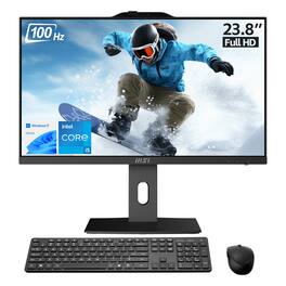 MSI - PRO 23.8" FHD All-in-One - Intel Core i5-14400 - 16GB RAM 1TB SSD - Wireless Keyboard & Mouse - Black