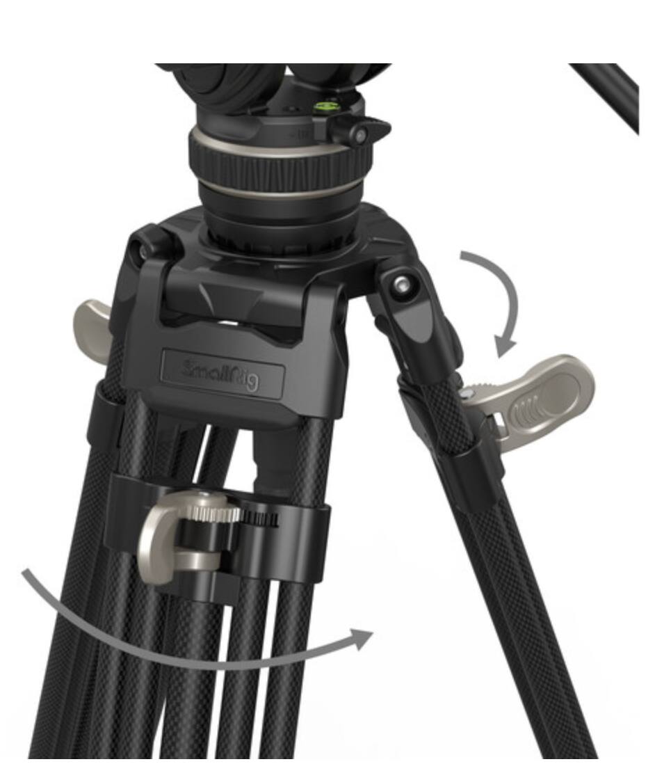 Alt View 6. Smallrig - SmallRig Heavy-Duty Carbon Fiber Tripod 3989.