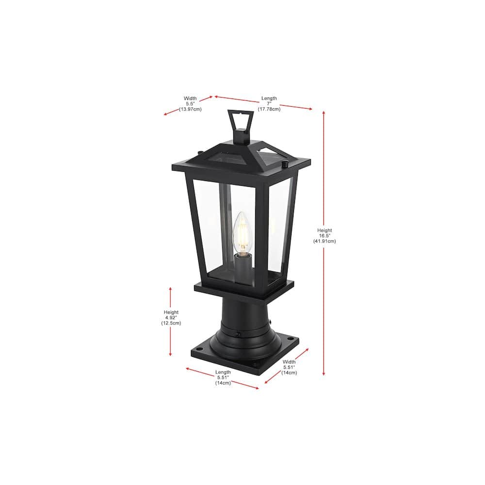 Elegant Lighting - Berks 7 inch Outdoor Pendant - Black price history on PriceWatchPro