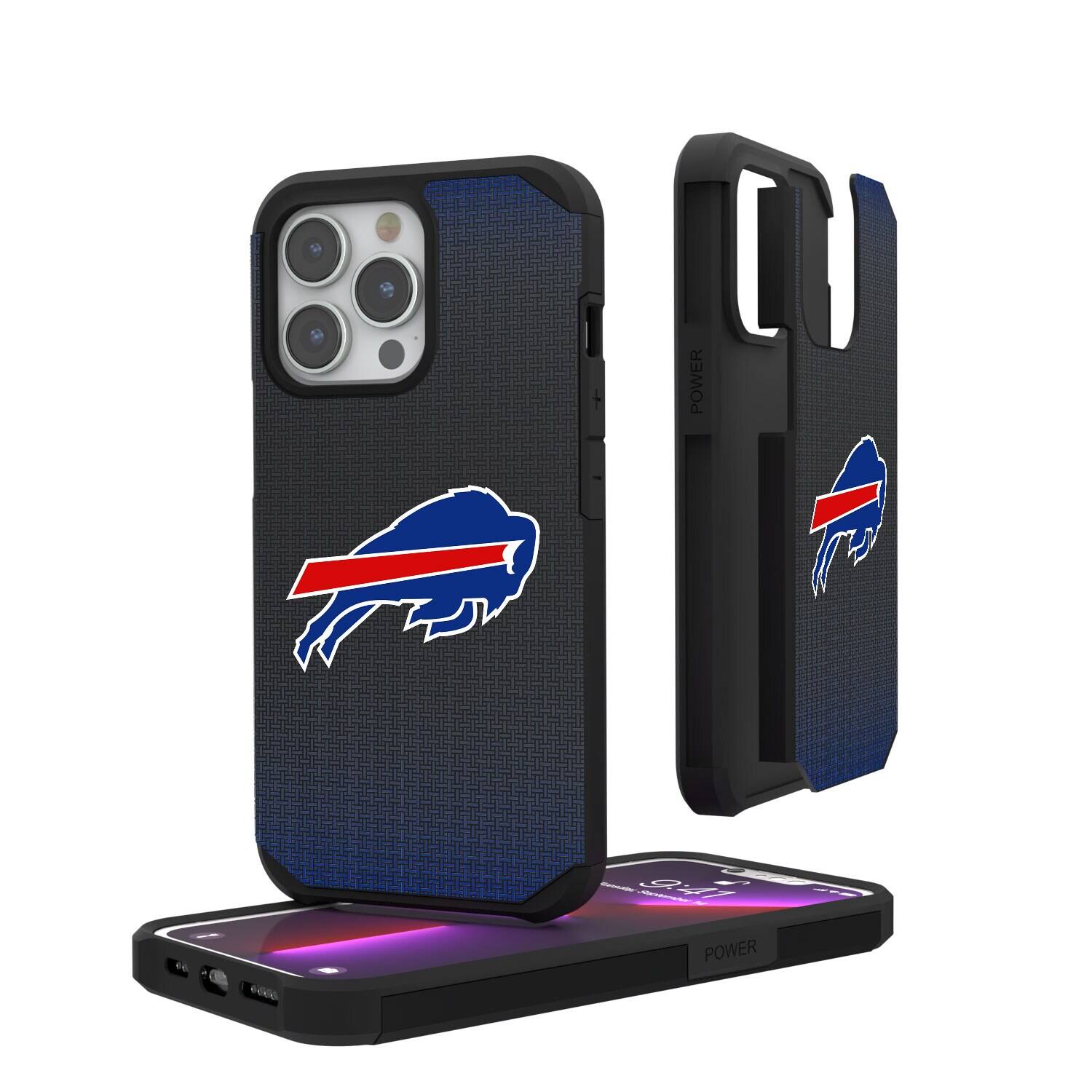 Keyscaper - NFL - Buffalo Bills Linen Logo iPhone Rugged Case - 15 Pro - Black price history on PriceWatchPro