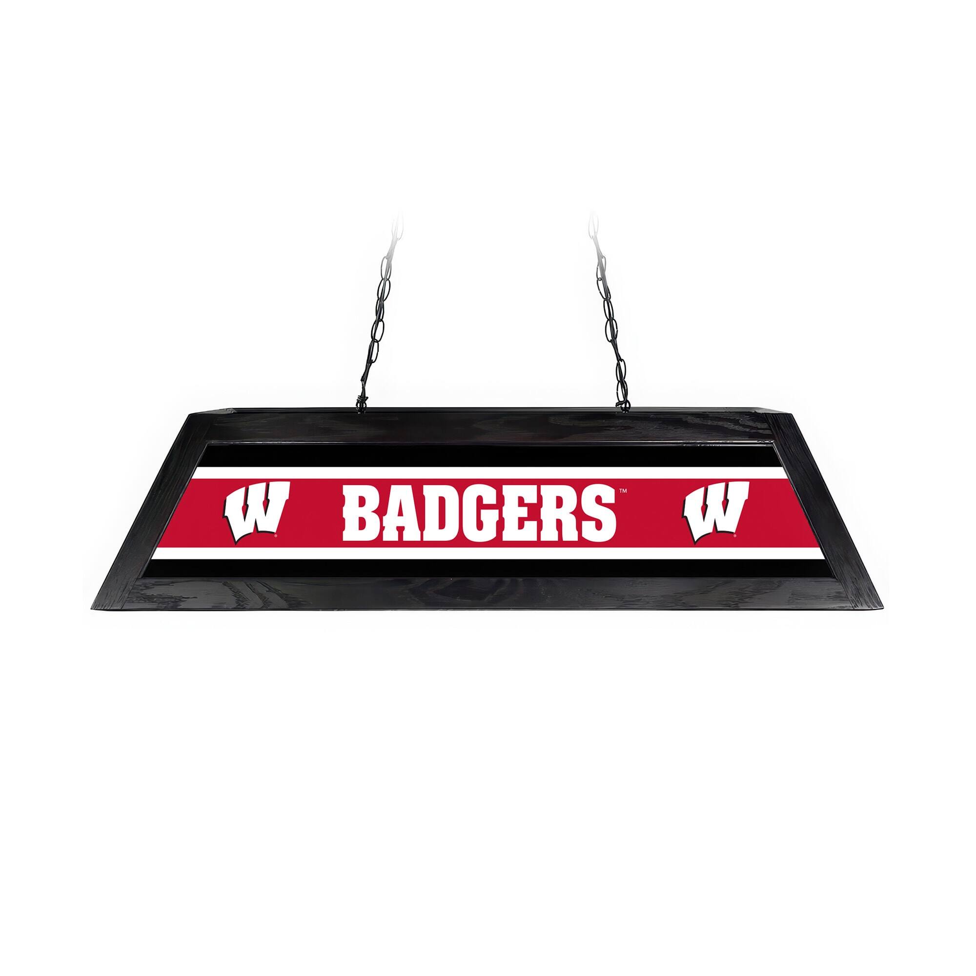 Front. Imperial - Wisconsin Badgers 42" Billiard Lamp - Red.