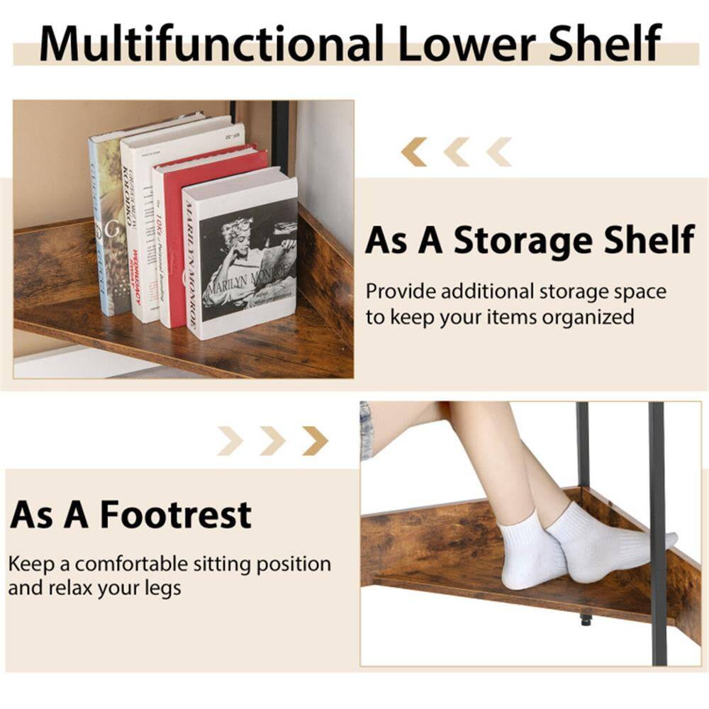 Multifunctional Lower Shelf

As A Storage Shelf
Provide additional storage space to keep your items organized

As A Footrest
Keep a comfortable sitting position and relax your legs