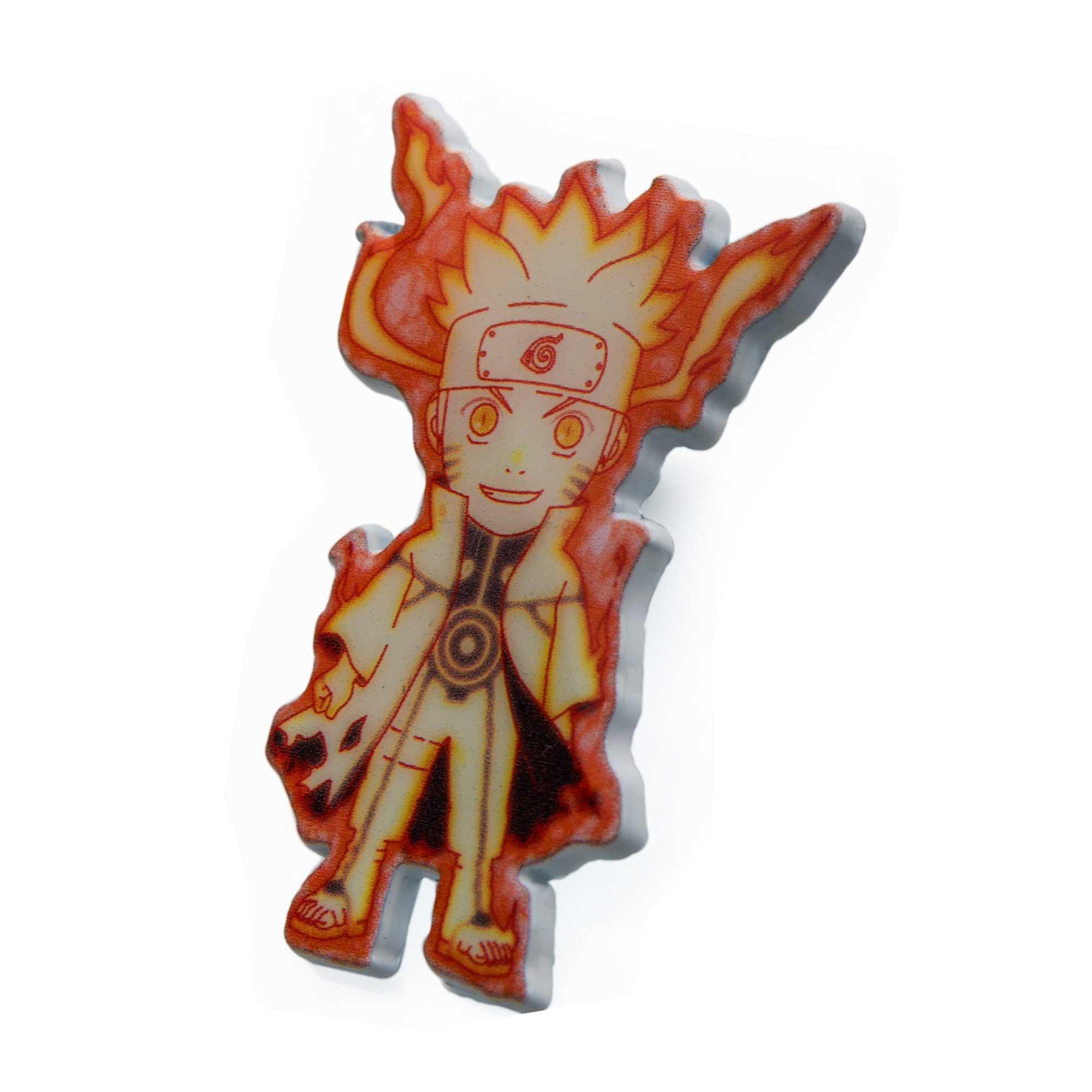 Alt View 1. SalesOne LLC - Naruto Shippuden Naruto Uzumaki On Fire Enamel Collector Pin - Orange.