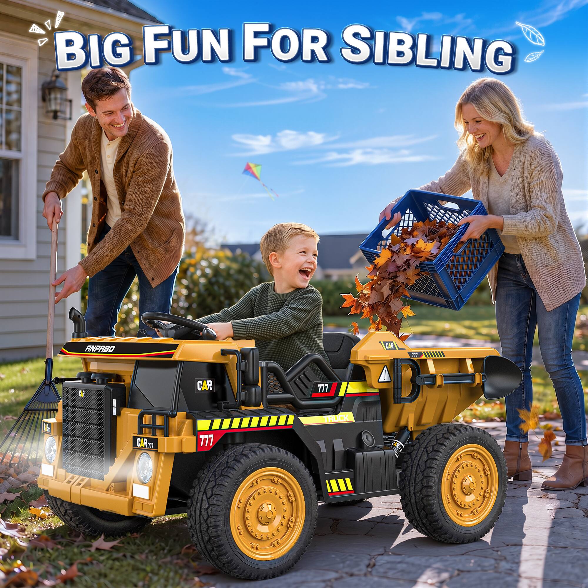 BIG FUN FOR SIBLING

ANPABO

CAR 777

CAR 777

III 777 TRUCK

CAR

TO

IIII