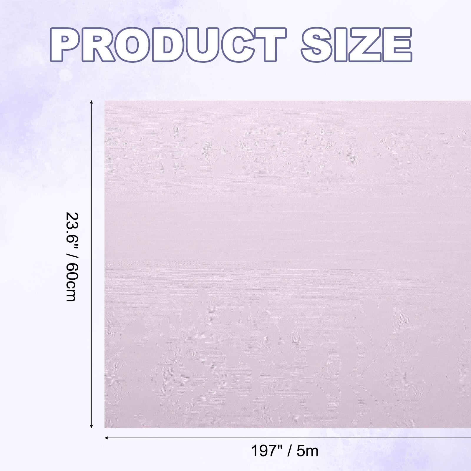 PRODUCT SIZE  
23.6" / 60cm  
197" / 5m