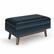 Front. Simpli Home - Owen Small Rectangular Storage Ottoman - Distressed Dark Blue.