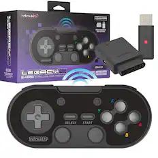 retro-bit LEGACY16 2.4GHz WIRELESS CONTROLLER ONYX COMPATIBLE WITH NINTENDO SWITCH & SNES ENABLED DEVICES
retro-bit LEGACY16 2.4GHz WIRELESS CONTROLLER
INCLUDES RECEPTOR FOR SNES & SWITCH
PLATINUM
retro-bit @retrorbitgaming
retro-bit