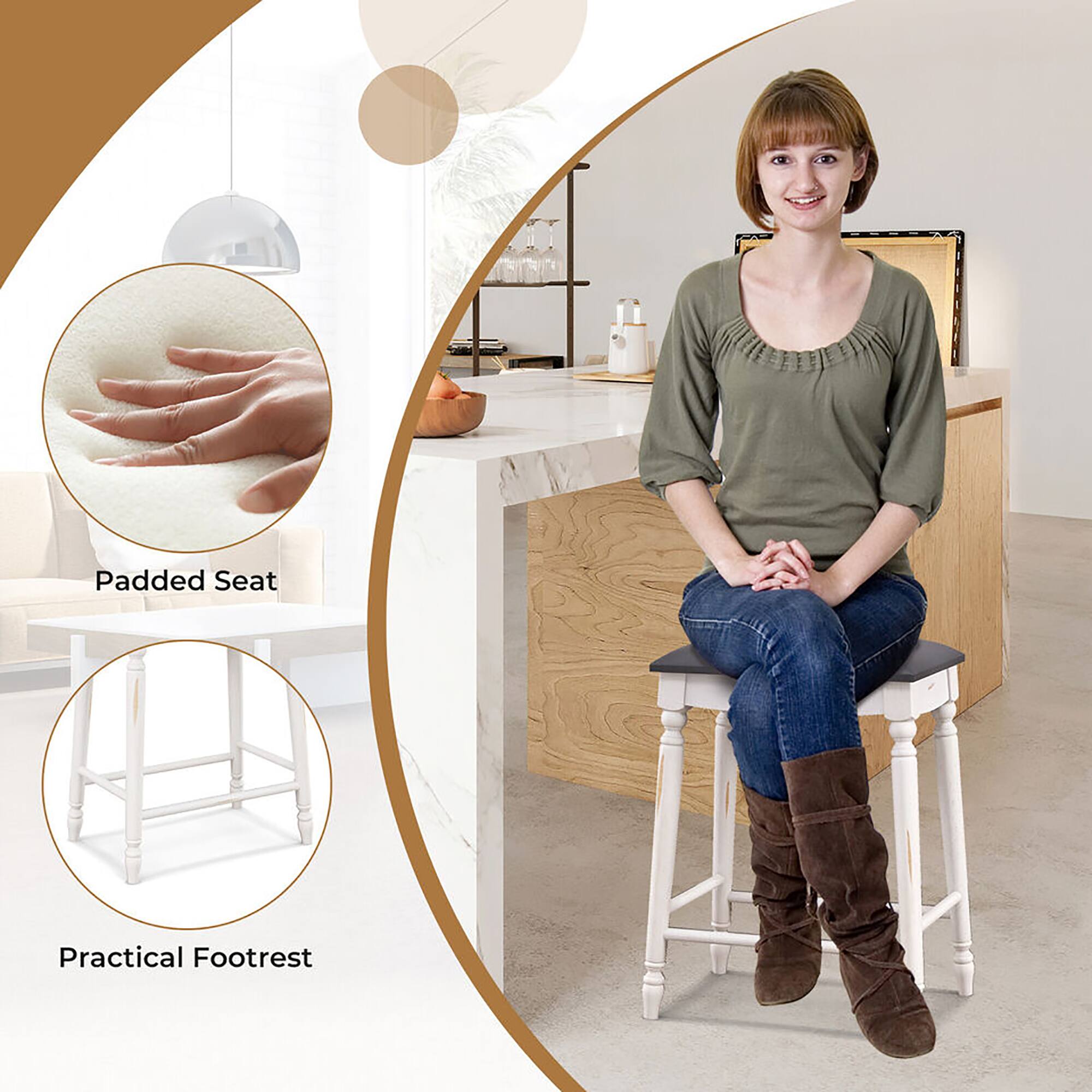 Padded Seat, Practical Footrest