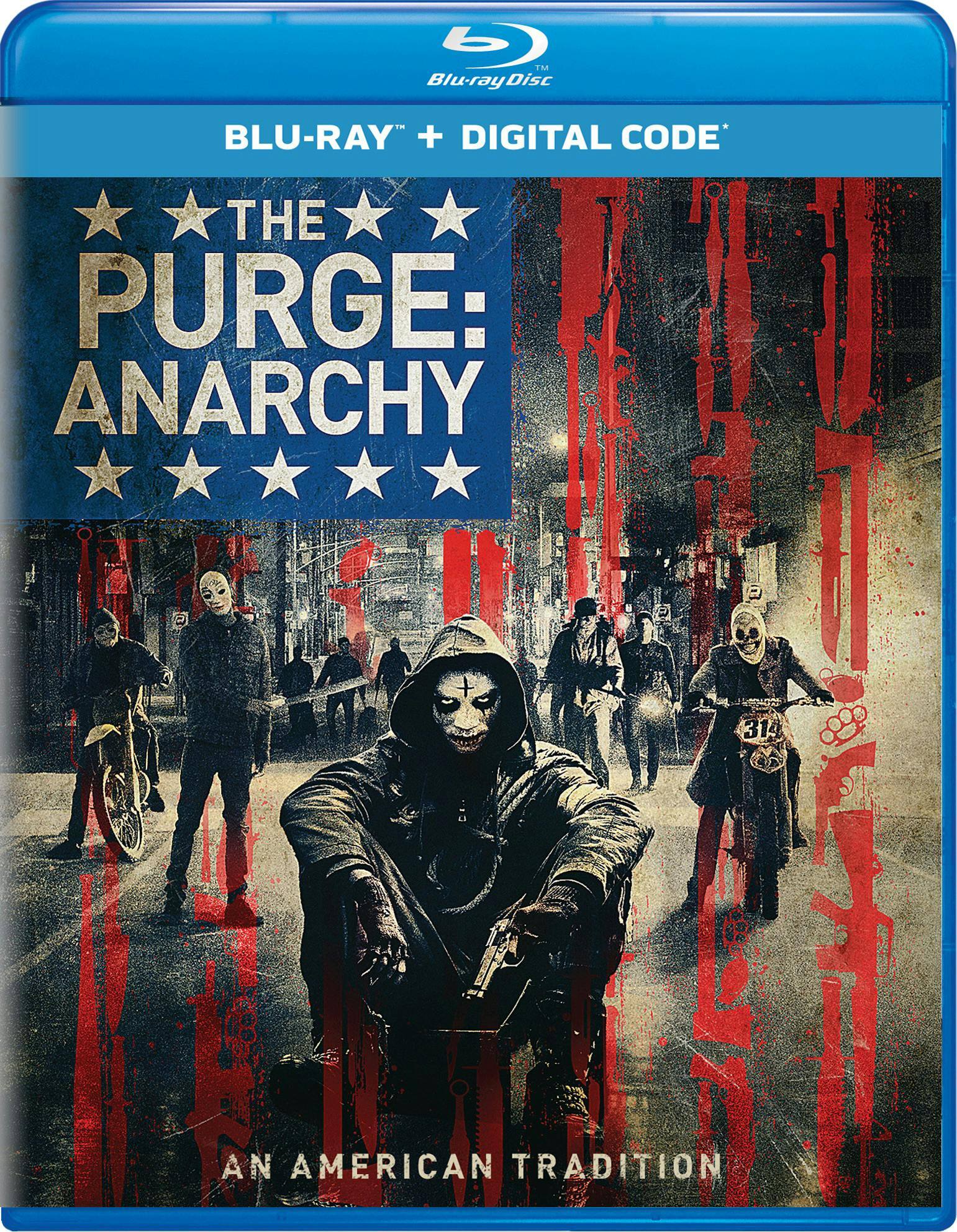 Front. The Purge: Anarchy (Digital) [Blu-ray].