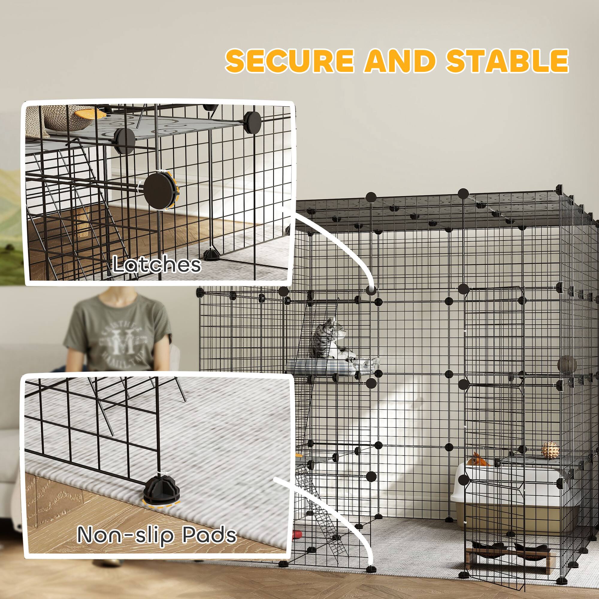 SECURE AND STABLE

Latches

Non-slip Pads