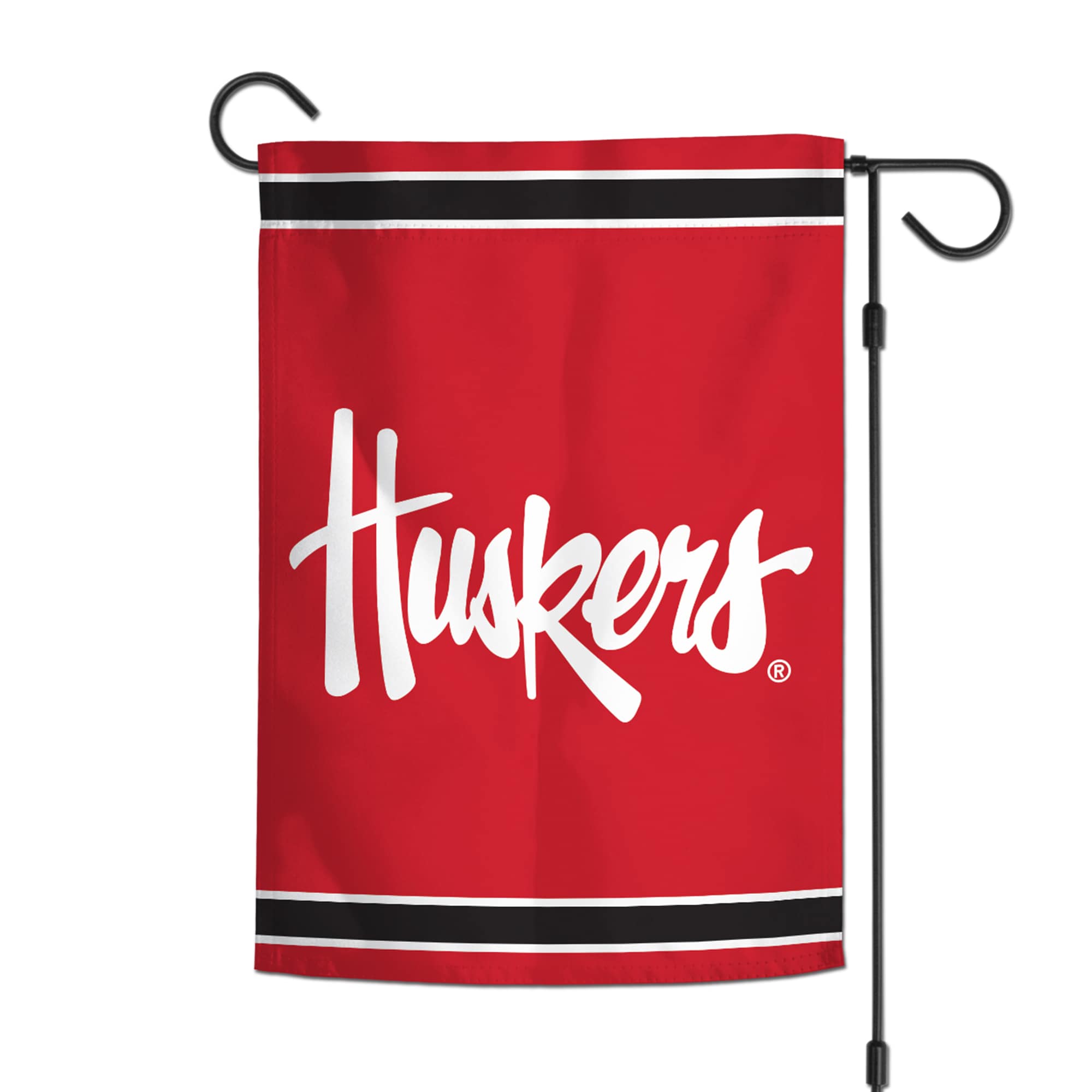 Alt View 1. WinCraft - Nebraska Huskers 12'' x 18'' Double-Sided Garden Flag - Multicolor.
