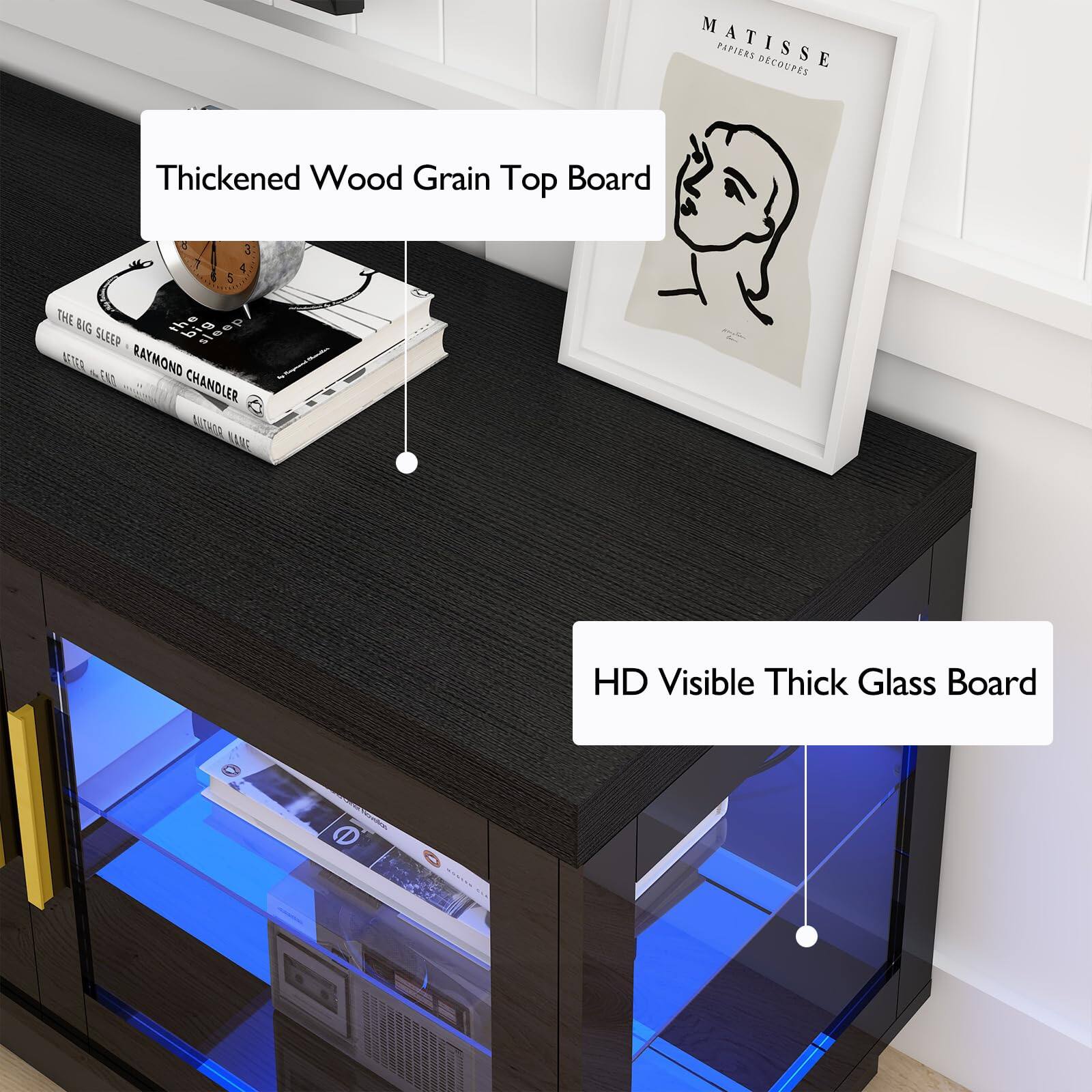 MATISSE PAPIERS DECOUPES  
Thickened Wood Grain Top Board  
HD Visible Thick Glass Board  
THE BIG SLEEP  
RAYMOND CHANDLER