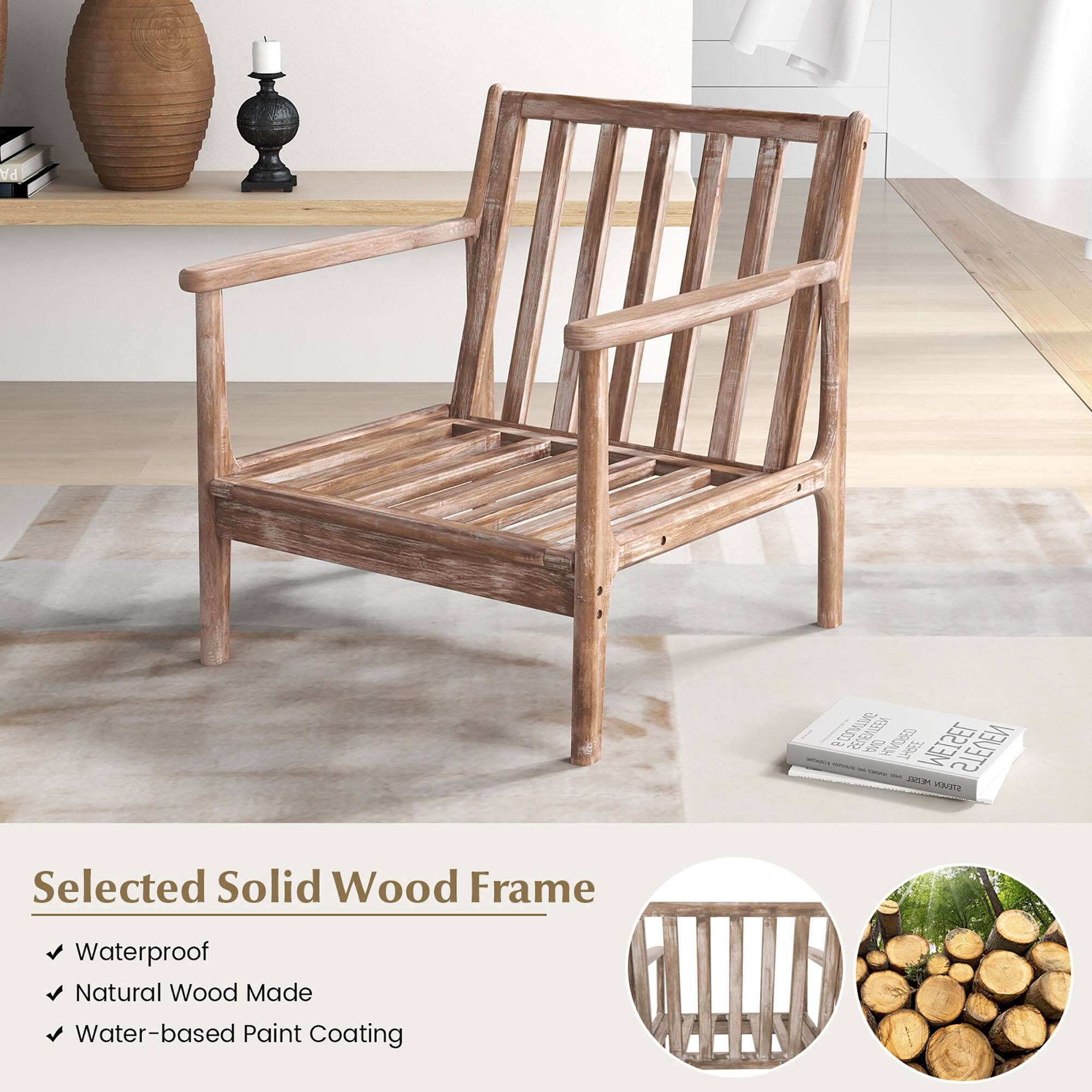 Selected Solid Wood Frame

- Waterproof
- Natural Wood Made
- Water-based Paint Coating