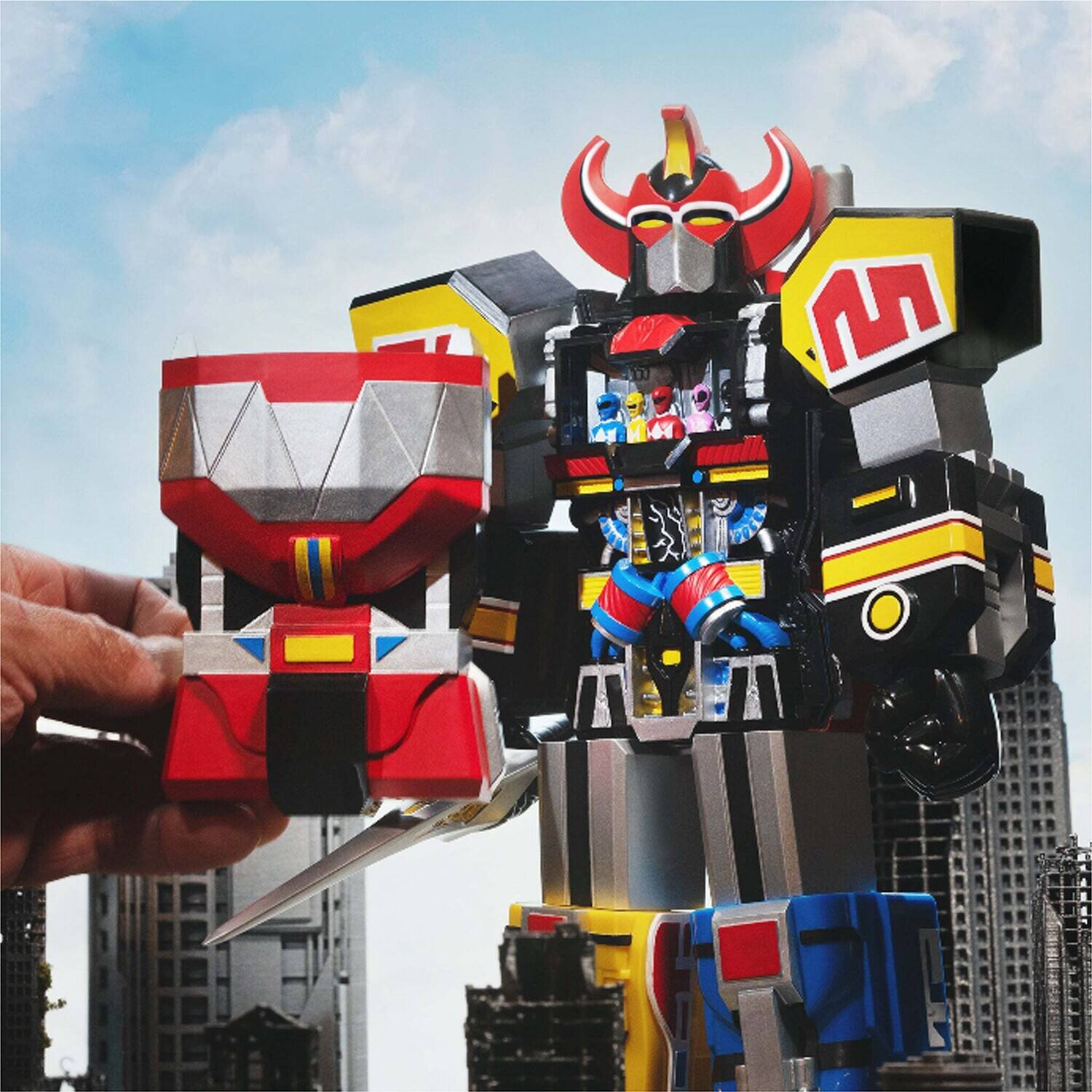 Alt View 2. Super7 - Super7 - Mighty Morphin Power Rangers Super Cyborg - Megazord (Original)   - COLLECTIBLES - Multicolor.