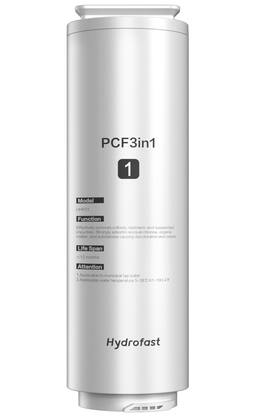 Hydrofast - UHF01 3-in-1 Filter Cartridge, 3 Stage, Replacement for UB UC UW Series Reverse Osmosis Systems - White