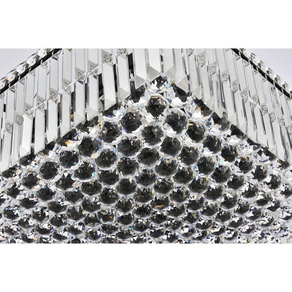 Alt View 1. Elegant Lighting - Maxime 28 Inch Black Chandelier - Black And Clear.