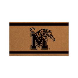 Evergreen Enterprises - Memphis Tigers 28" x 16" Primary Logo Outdoor Coir Entryway Mat - Multicolor