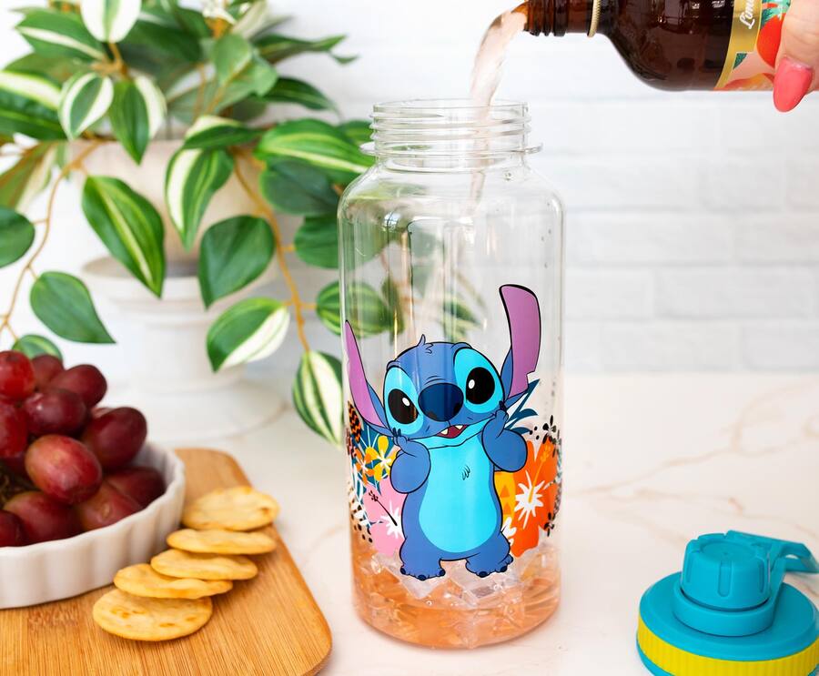 Disney Lilo Stitch Flowers 32 Ounce Twist Spout Water Bottle And disney-lilo-stitch-flowers-32-ounce-twist-spout-water-bottle-and