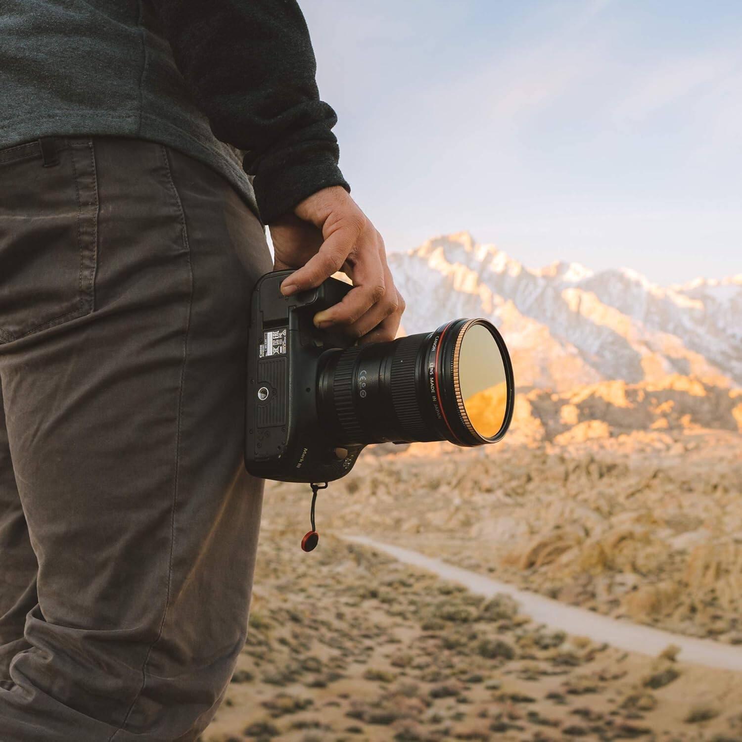 Left. PolarPro - POLARPRO 77MM ND1000 QUARTZLINE SOLID NEUTRAL DENSITY 3.0 FILTER (10 STOPS).