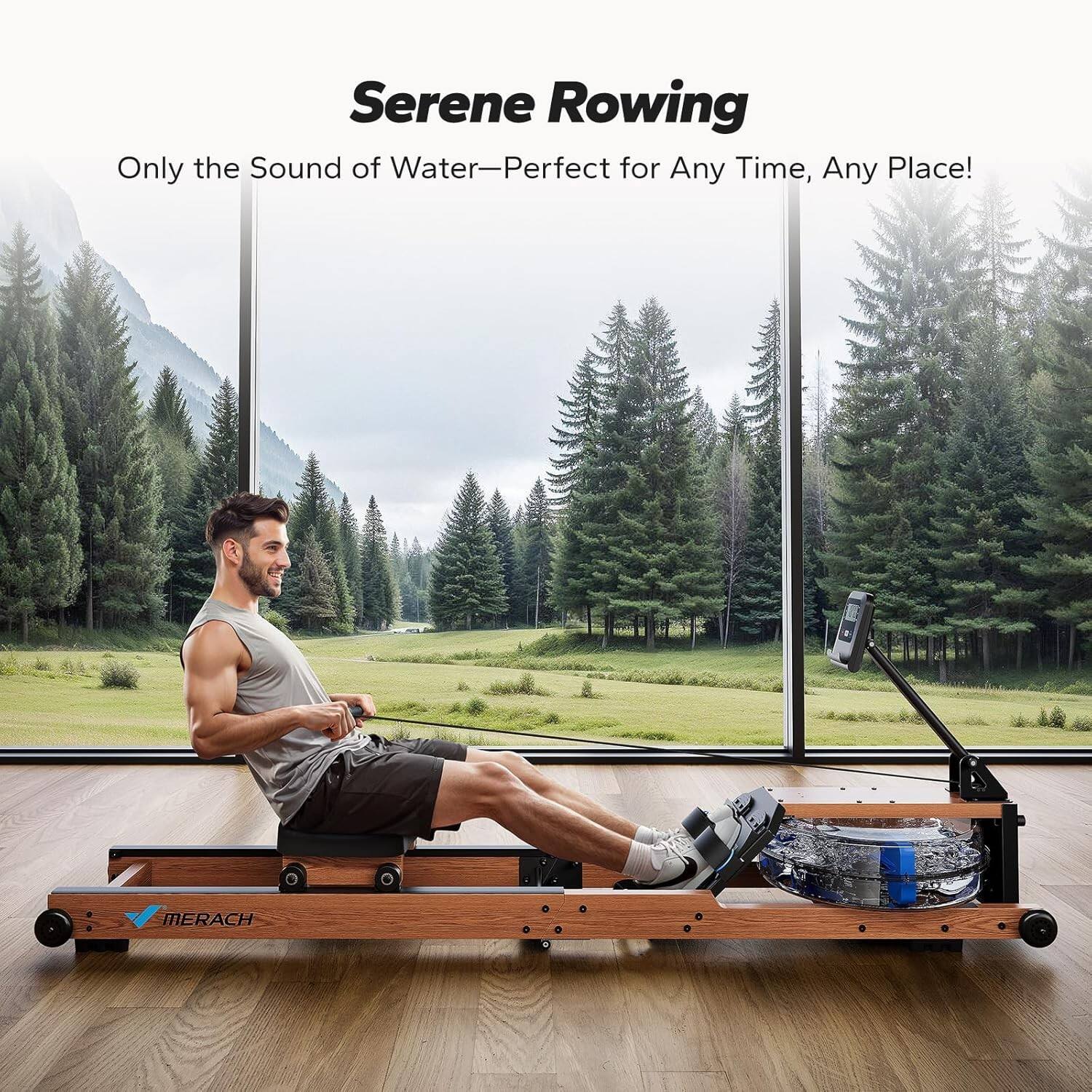 Serene Rowing  
Only the Sound of Water—Perfect for Any Time, Any Place!  
MERACH