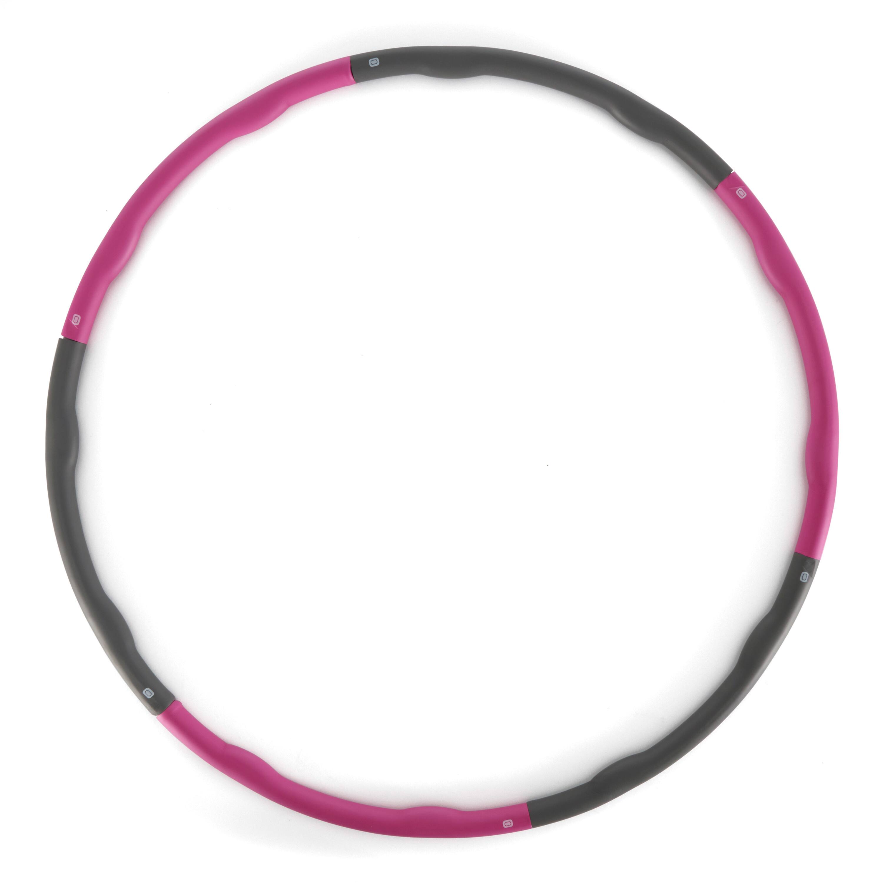 Alt View 1. HolaHatha - HolaHatha 900G 6 Piece Weighted Fitness Hula Hoop for Home Workouts and Toning - Black, purple.