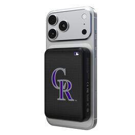Keyscaper - Colorado Rockies Wireless Magnetic Power Bank - Black