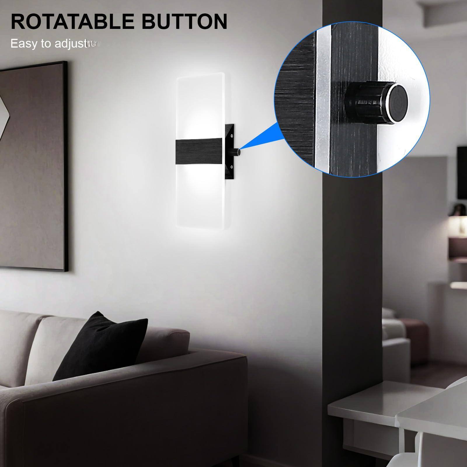 ROTATABLE BUTTON  
Easy to adjust