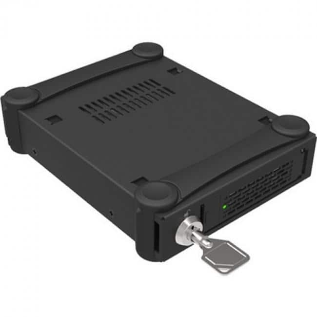 Icy Dock - ToughArmor MB991U3-1SB Drive Enclosure - USB 3.0 Host Interface External - Matte Black - 1 x Total Bay - 1 x