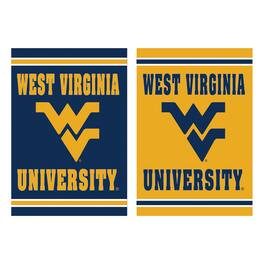 Evergreen Enterprises - West Virginia Mountaineers 12.5" x 18" Double-Sided Embossed Suede Garden Flag - Multicolor