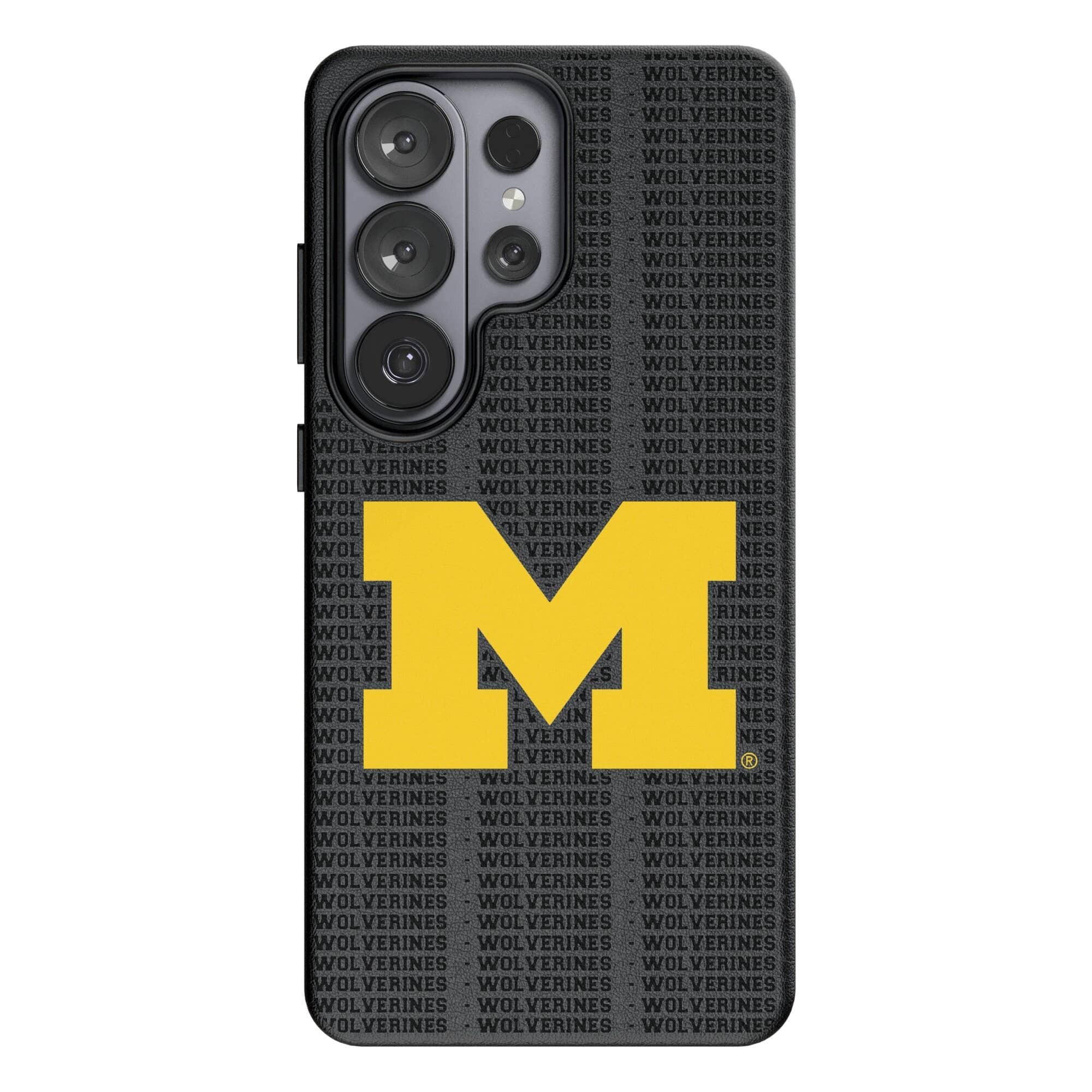 Keyscaper - NCAA - Michigan Wolverines Text Backdrop Galaxy Magnetic Bump Case - S26 - Black price history on PriceWatchPro