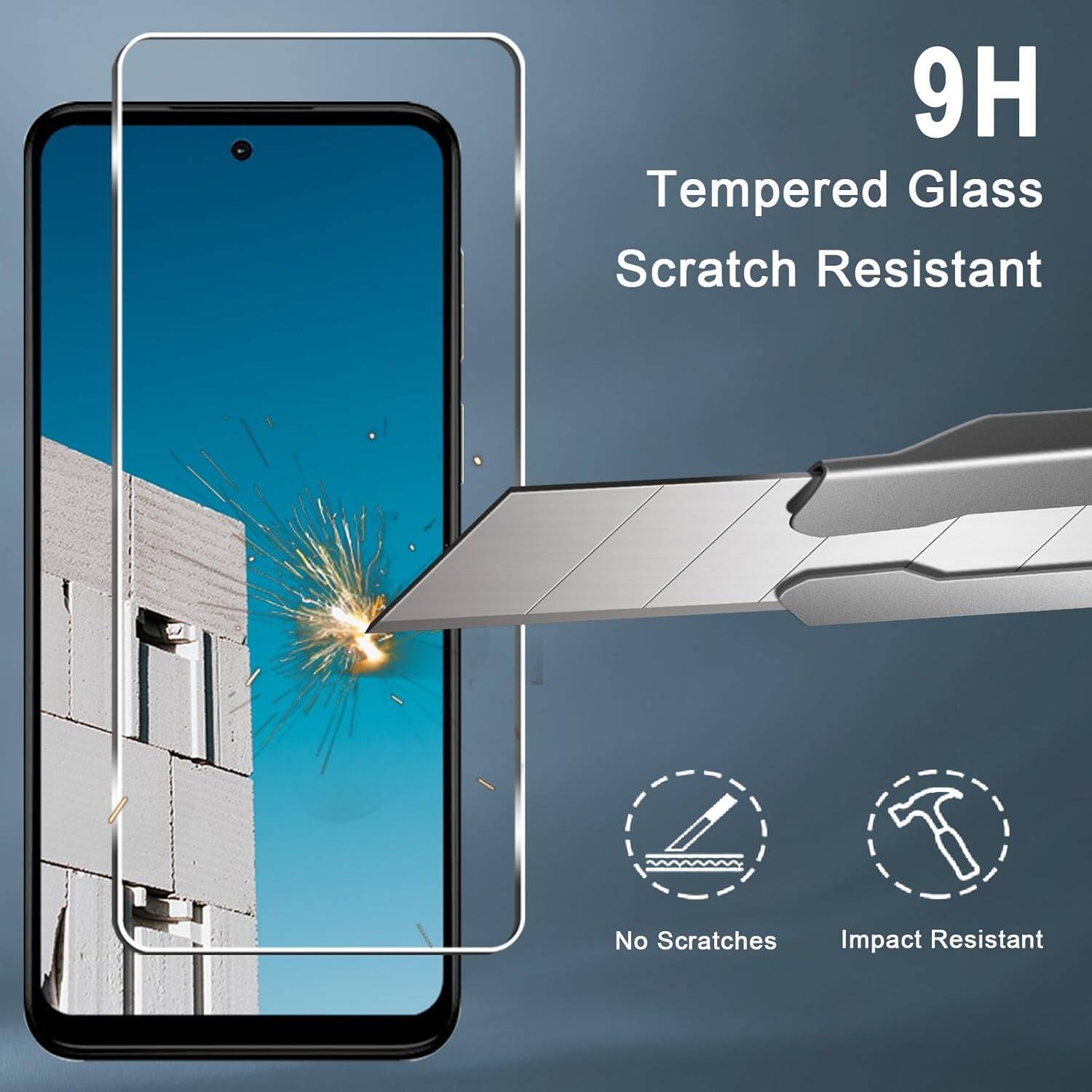 9H  
Tempered Glass  
Scratch Resistant  

No Scratches  
Impact Resistant