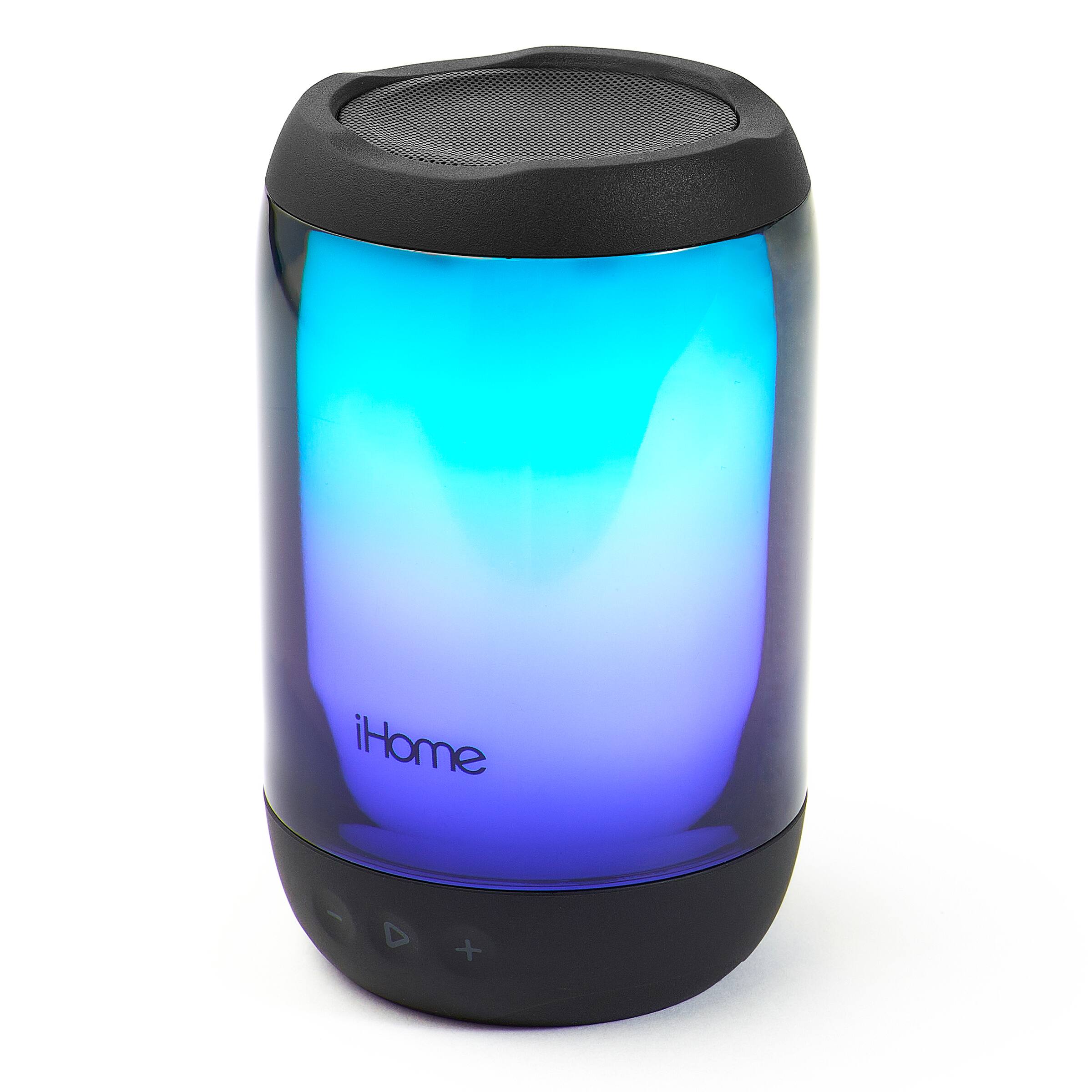 Angle. iHome - Rechargeable Waterproof Bluetooth Speaker - Black.
