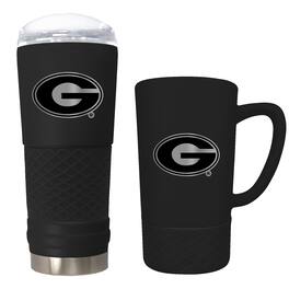 Great American Products - Georgia Bulldogs 24oz. Stealth Draft Tumbler and 15oz. Stealth Jump Mug Set - Multicolor