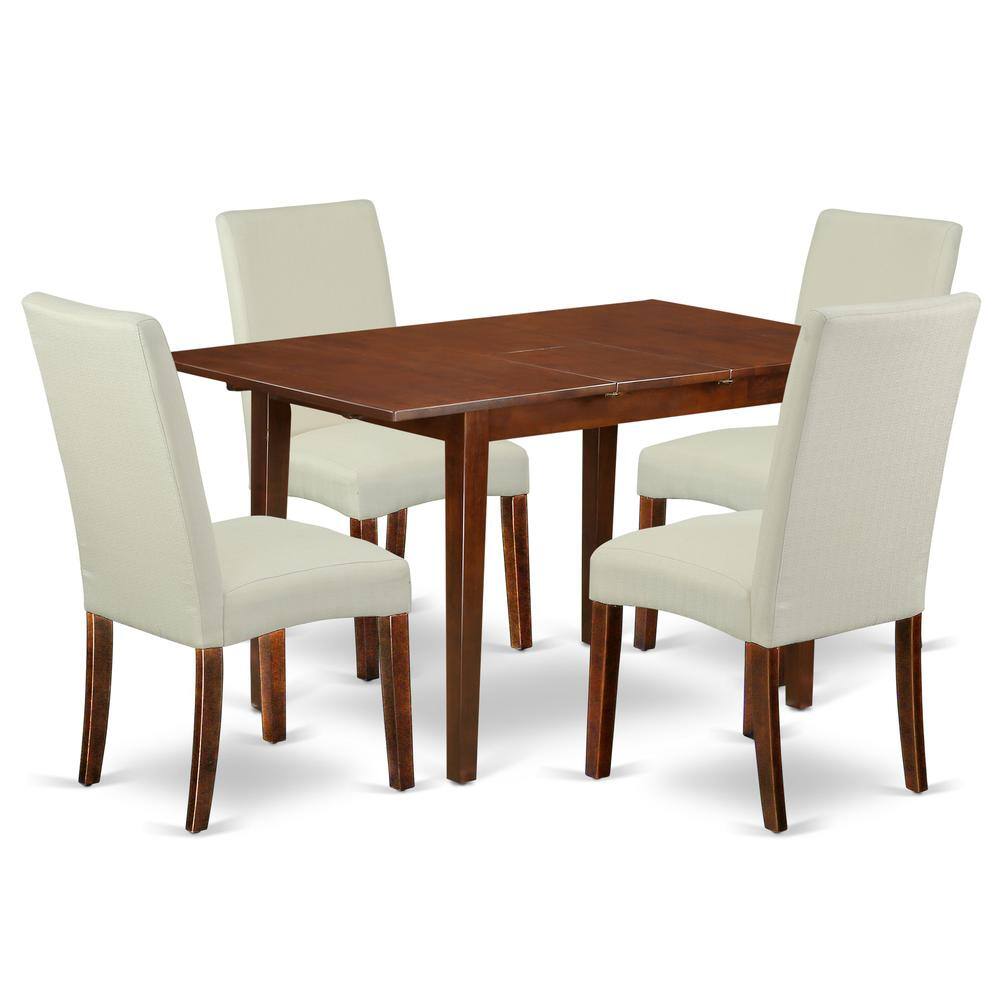 Left. East West Furniture - Dining Room Set Mahogany - Brown.