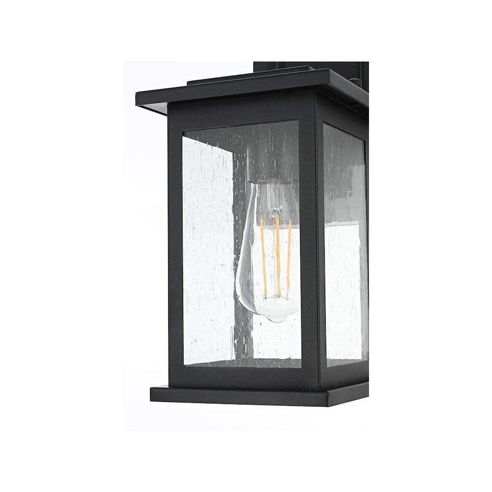 Alt View 2. Elegant Lighting - Ringgold 7 inch Outdoor Pendant in Black - Black.