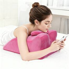 APRILSOUL - Ergonomic Spinal Posture Support and Multi-Functional Bed Pillow - Pink