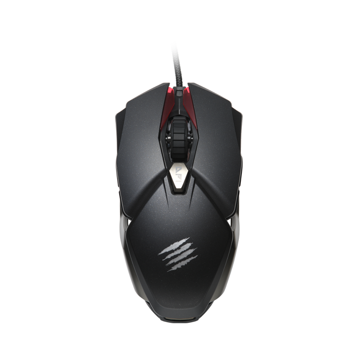 Mad Catz - B.A.T. 6+ Ambidextrous Gaming Mouse with 16K DPI Sensor DAKOTA 60M Clicks - Wired - Wired - Black